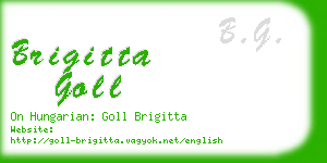 brigitta goll business card